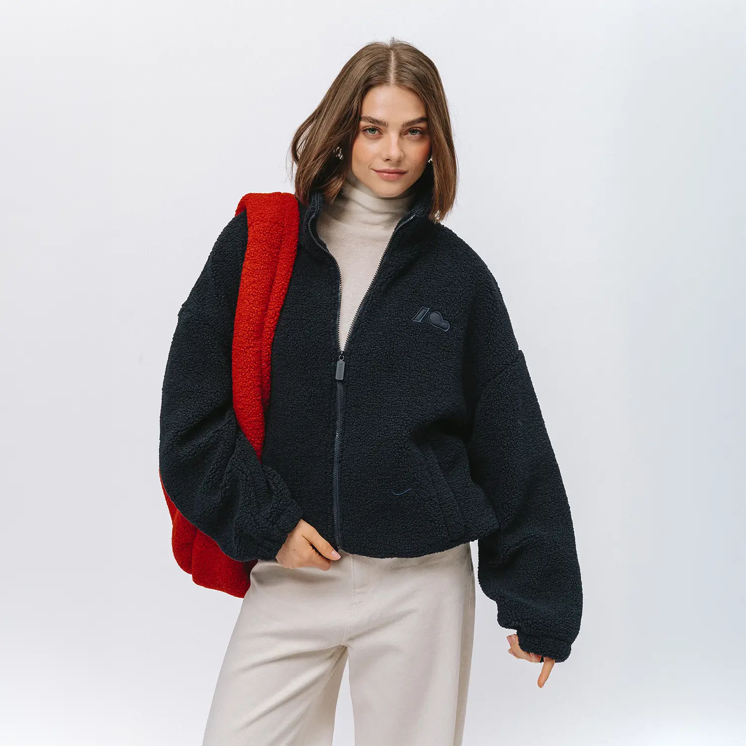 KUBOTA BLUZA POLAROWA ROZPINANA CUSHY GRANATOWA UNISEX