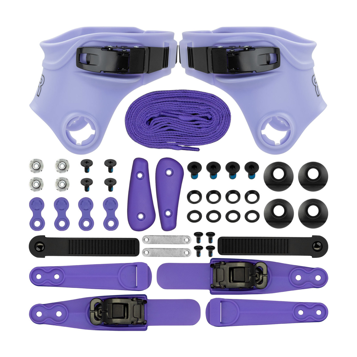 CUSTOM KIT FR SKATES LIGHT PURPLE FR LOGO RATCHET BUCKLE
