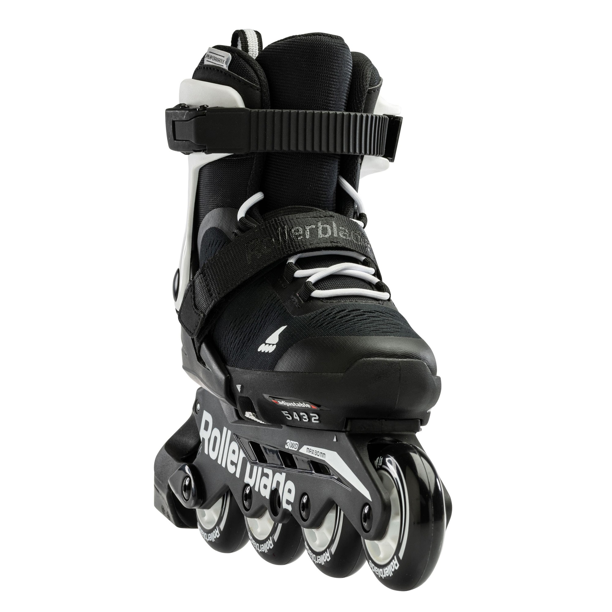 ROLKI ROLLERBLADE MICROBLADE BLACK / WHITE - ROLKI JUNIORSKIE REGULOWANE