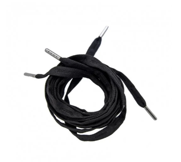 SZNURÓWKI FR SKATES METALIC TIPS LACES 210CM / 240CM BLACK