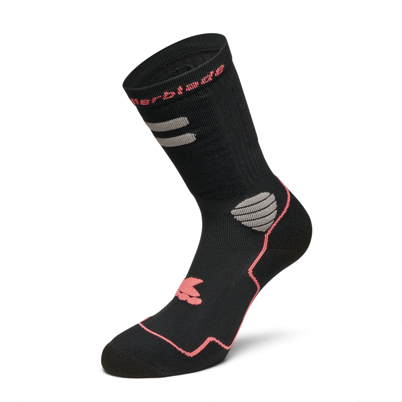 SKARPETY DO ROLEK ROLLERBLADE SKATE HIGH PERFORMANCE SOCKS BLACK / CORAL