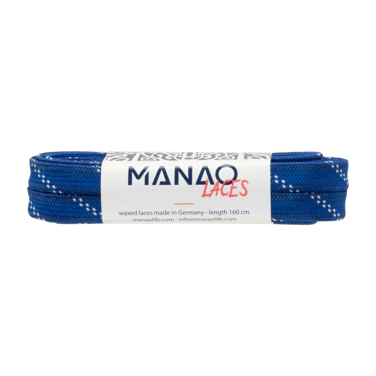 SZNURÓWKI WOSKOWANE MANAO LACES 160 CM BLUE