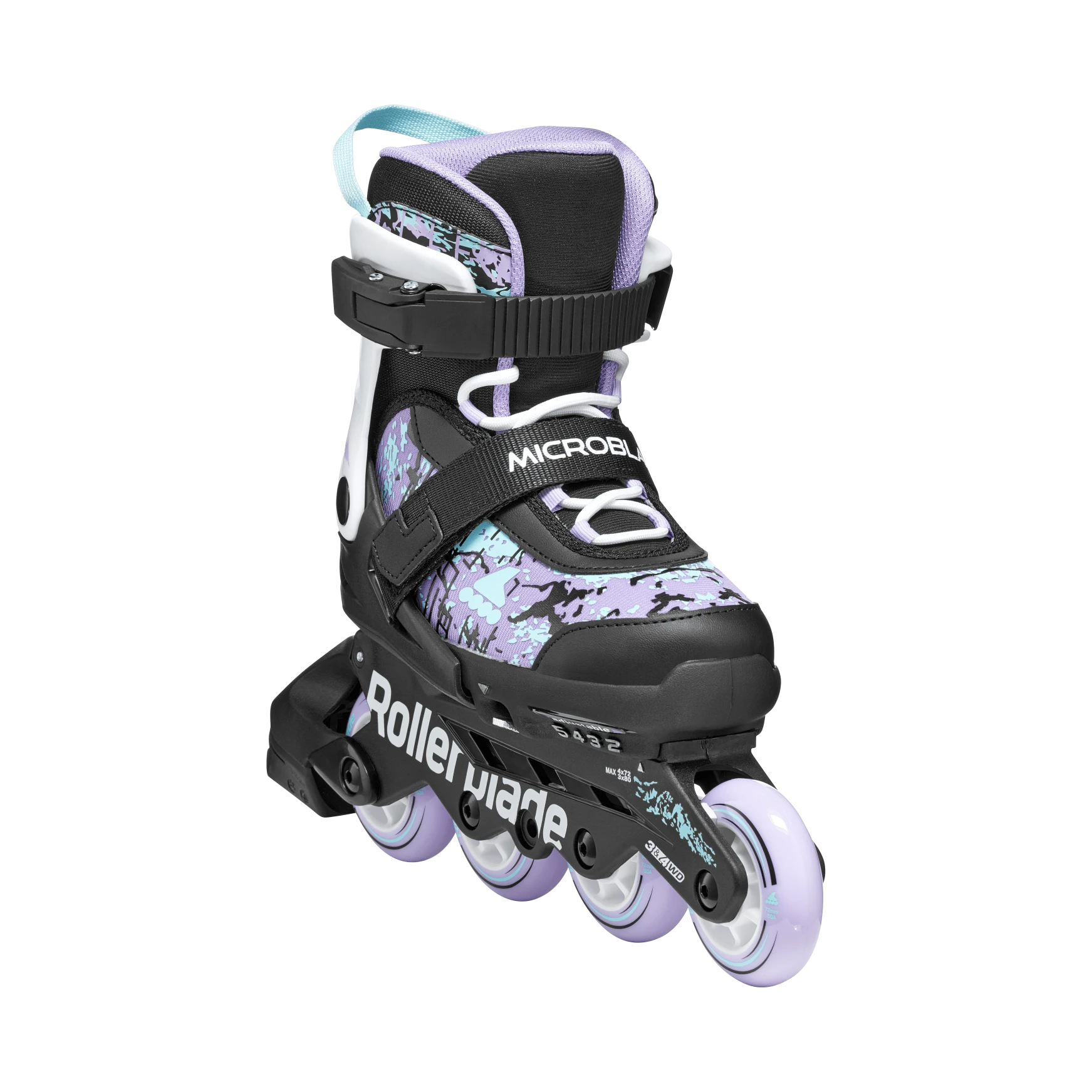 ROLKI ROLLERBLADE MICROBLADE SL BLACK / LAVENDER - ROLKI JUNIORSKIE REGULOWANE