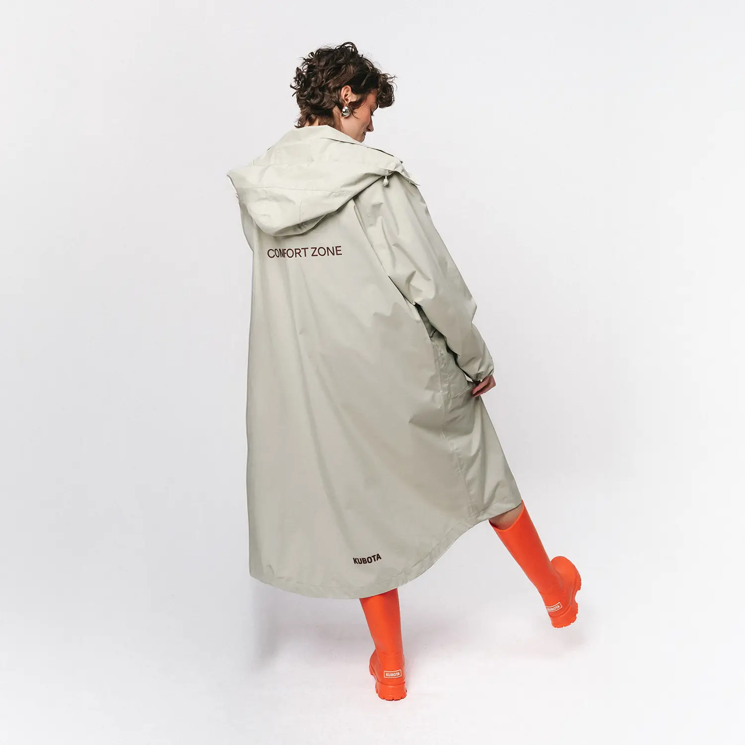 KUBOTA PARKA PRZECIWDESZCZOWA OVERSIZE COMFORT ZONE MATCHA UNISEX