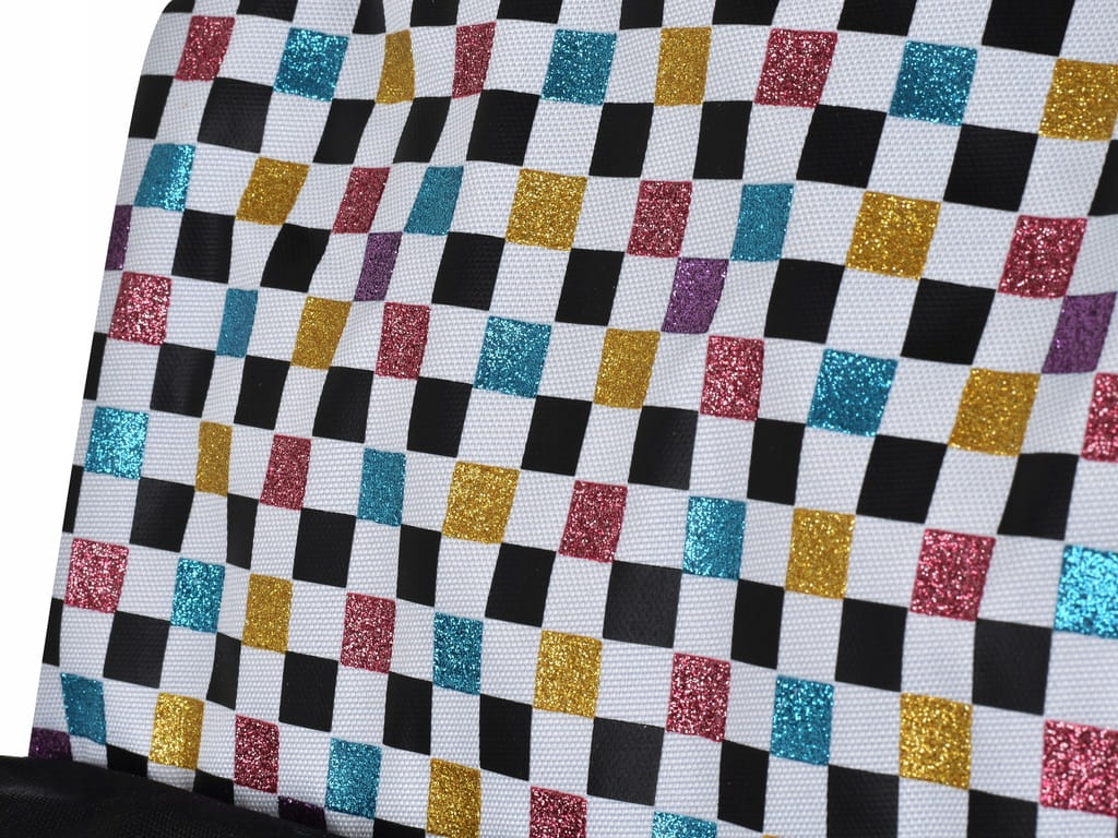 PLECAK VANS GLITTER CHECK R BACKPACK BLACK