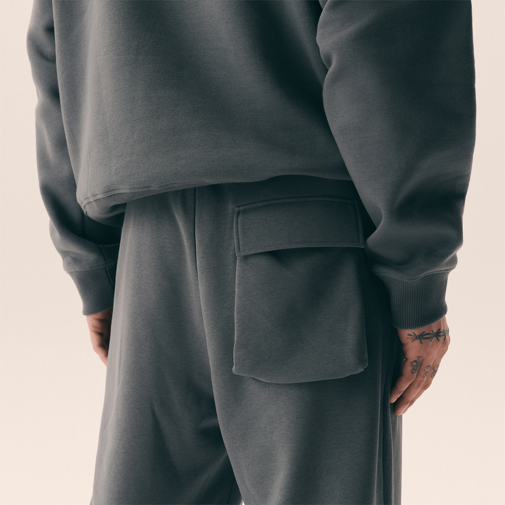 SPODNIE KUBOTA JOGGERY DRESOWE UNISEX SZARE