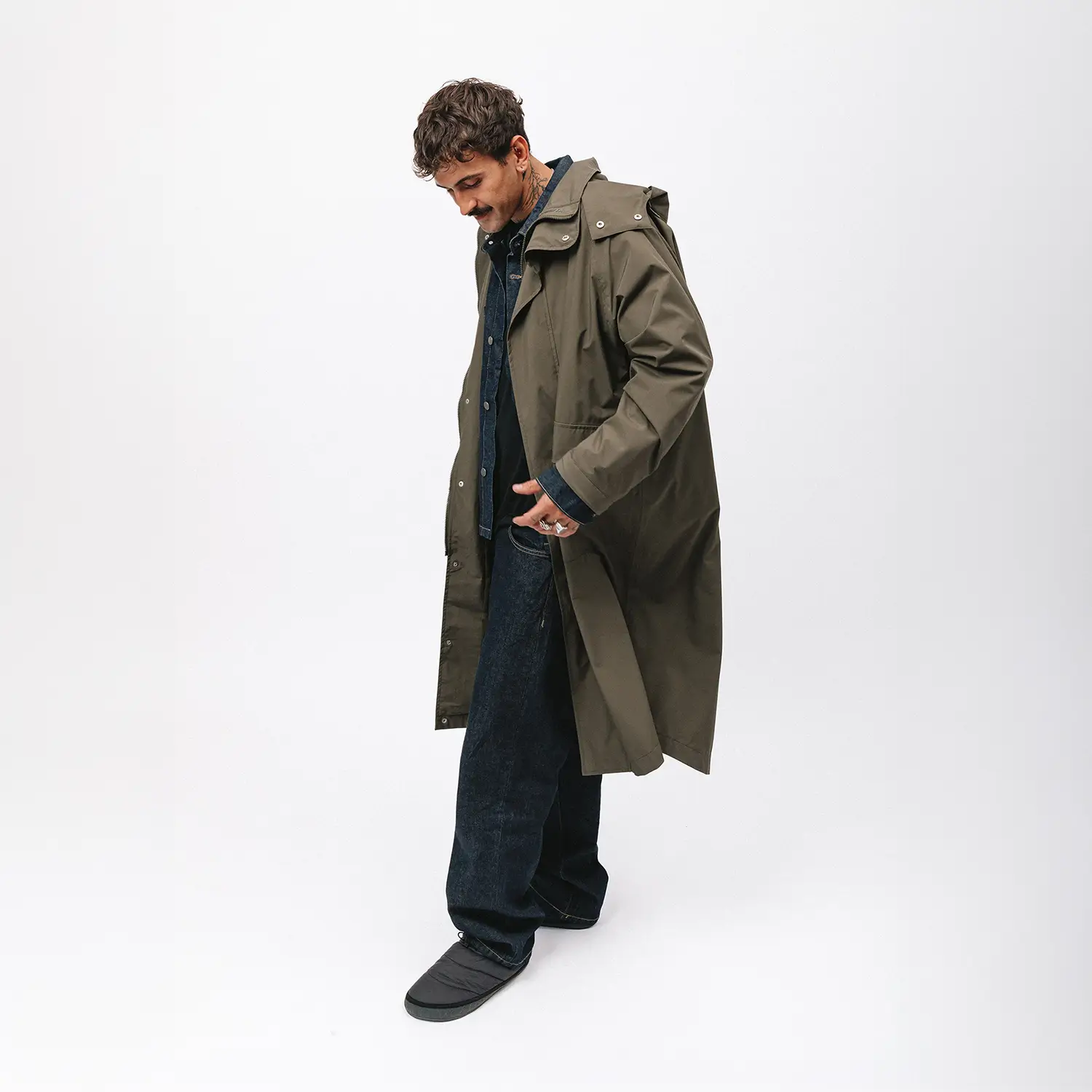 KUBOTA PARKA PRZECIWDESZCZOWA OVERSIZE COMFORT ZONE KHAKI UNISEX