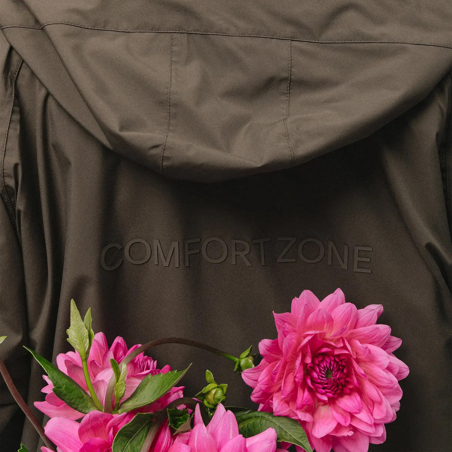 KUBOTA PARKA PRZECIWDESZCZOWA OVERSIZE COMFORT ZONE KHAKI UNISEX