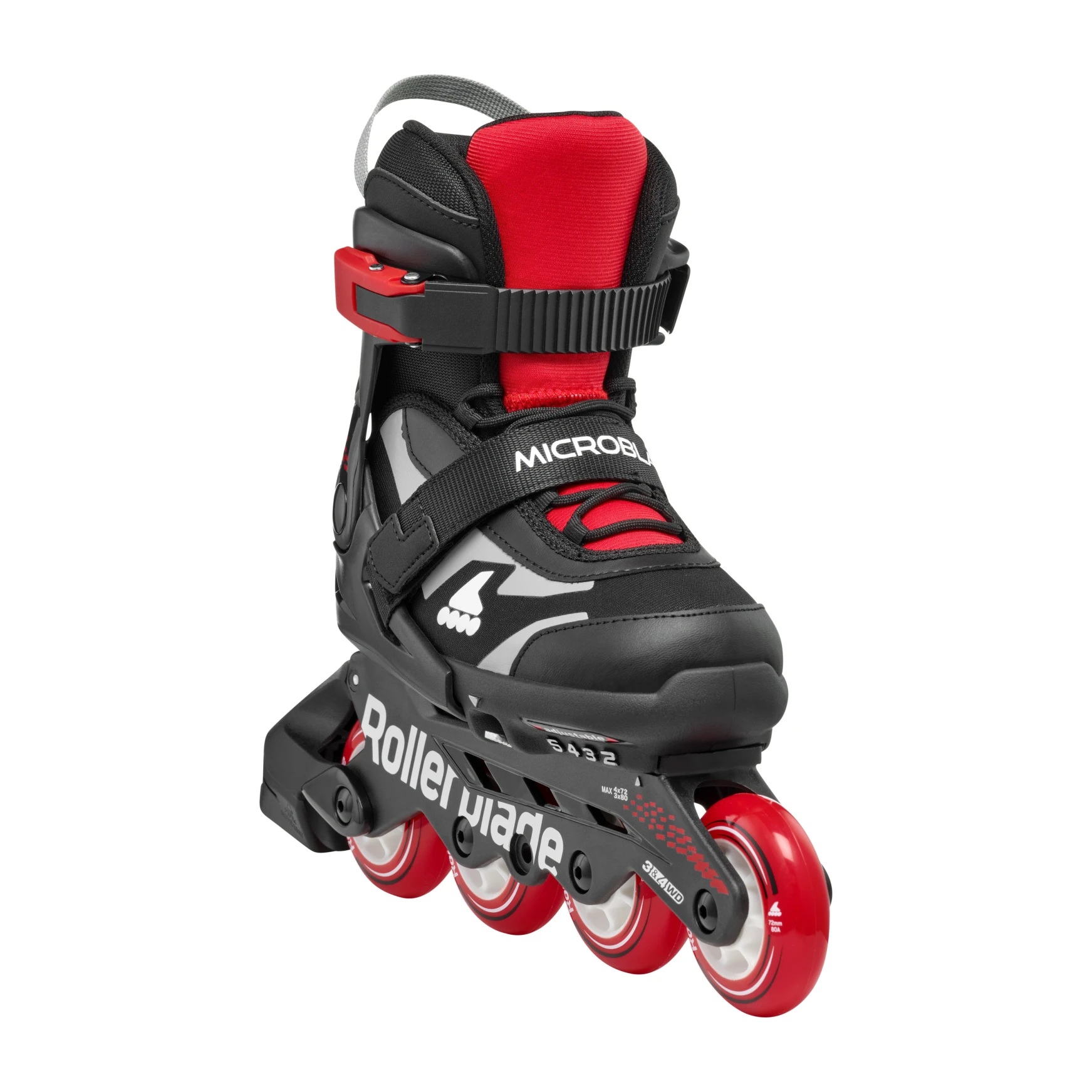 ROLKI ROLLERBLADE MICROBLADE BLACK / RED - ROLKI JUNIORSKIE REGULOWANE