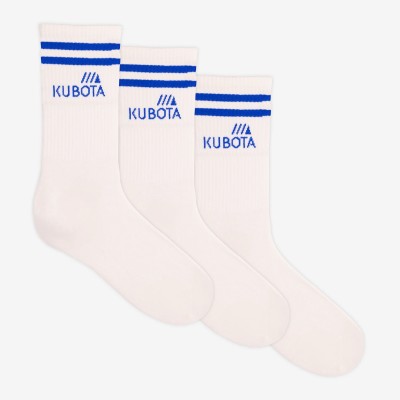 3-PAK SKARPETY KUBOTA SPORT 1 BIAŁO-NIEBIESKIE