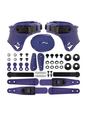 CUSTOM KIT FR SKATES DARK PURPLE FR LOGO RATCHET BUCKLE