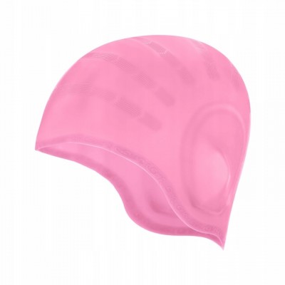 CZEPEK PŁYWACKI SILIKONOWY DŁUGIE WŁOSY EAR CAP AQUA SPORT PINK