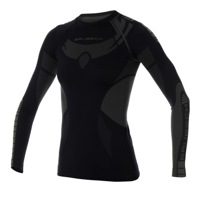 BLUZA TERMOAKTYWNA DAMSKA BRUBECK DRY LS13070 CZARNY