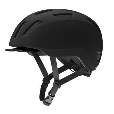 KASK SMITH TRANSIT MIPS MATTE BLACK + LAMPKA LED
