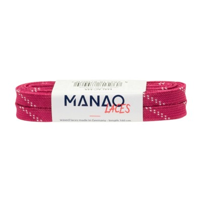SZNURÓWKI WOSKOWANE MANAO LACES 160 CM MAGENTA