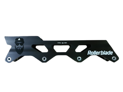 PŁOZY ROLLEBLADE ALU FRAME 243MM FLAT BLACK 4X80