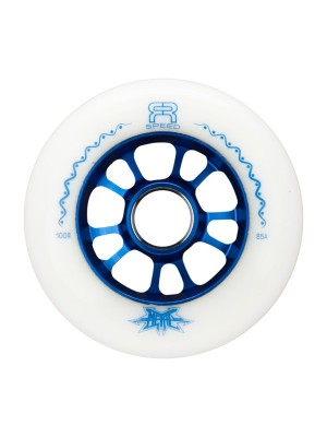 KOŁA FR SKATES METAL WHEELS WHITE BLUE 100MM / 85A X1