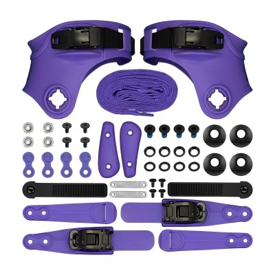 CUSTOM KIT FR SKATES PURPLE FR LOGO RATCHET BUCKLE