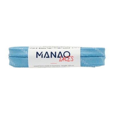 SZNURÓWKI WOSKOWANE MANAO LACES 160 CM LIGHT BLUE