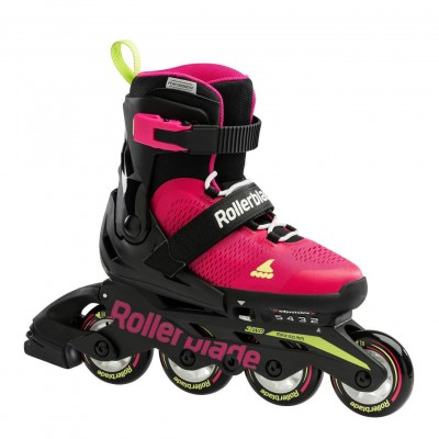 ROLKI ROLLERBLADE MICROBLADE G PINK / LIGHT GREEN - ROLKI JUNIORSKIE REGULOWANE