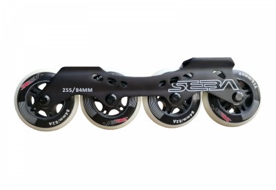 PŁOZY SEBA SKATES X-SERIES FRAME 255MM FLAT BLACK 4X84 ZESTAW