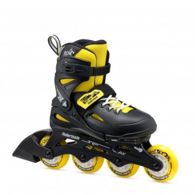 ROLKI ROLLERBLADE FURY BLACK / YELLOW - ROLKI JUNIORSKIE REGULOWANE