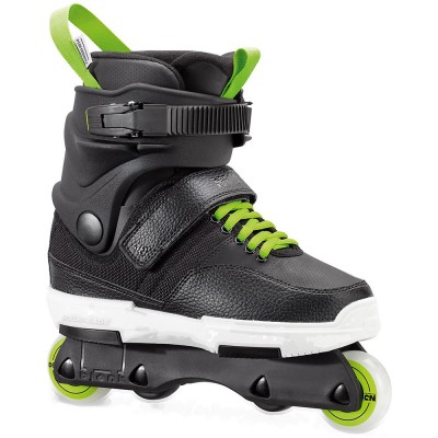 ROLKI ROLLERBLADE NJR BLACK / ACID GREEN AGRESYWNE JUNIORSKIE