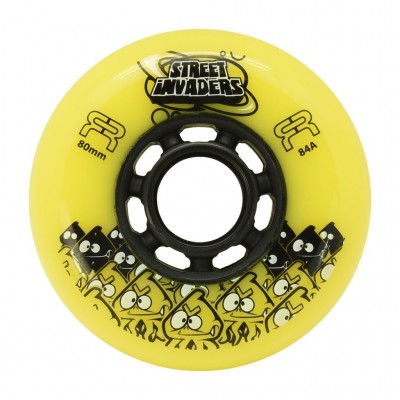 KOŁA FR SKATES STREET INVADERS YELLOW 80MM / 84A X1