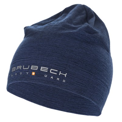 CZAPKA BRUBECK WEŁNIANA ACTIVE WOOL HM10180 GRANATOWY