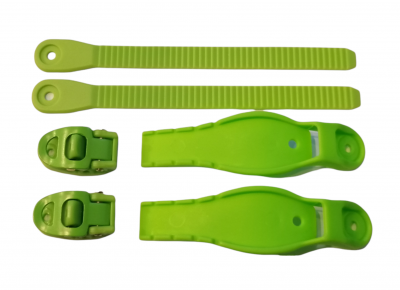 KLAMRA / KLAMRY FR EZX MIDDLE BUCKLE STRAP GREEN x1 PAIR