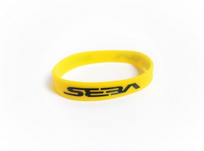 OPASKA SEBA SKATES WRIST BAND BRACELET SILIKONKI GUMKI YELLOW