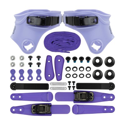 CUSTOM KIT FR SKATES LIGHT PURPLE FR LOGO RATCHET BUCKLE