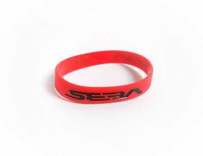 OPASKA SEBA SKATES WRIST BAND BRACELET SILIKONKI GUMKI RED