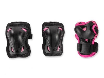 OCHRANIACZE ROLLERBLADE SKATE GEAR JUNIOR PINK 3 PACK ZESTAW