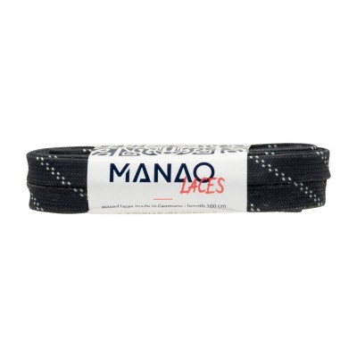SZNURÓWKI WOSKOWANE MANAO LACES 160 CM DARK GREY