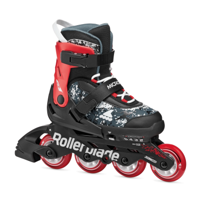ROLKI ROLLERBLADE MICROBLADE SL BLACK / RED - ROLKI JUNIORSKIE REGULOWANE