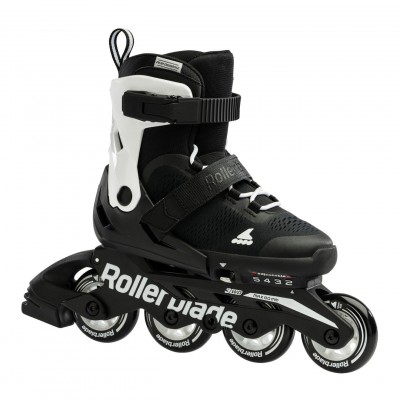 ROLKI ROLLERBLADE MICROBLADE BLACK / WHITE - ROLKI JUNIORSKIE REGULOWANE