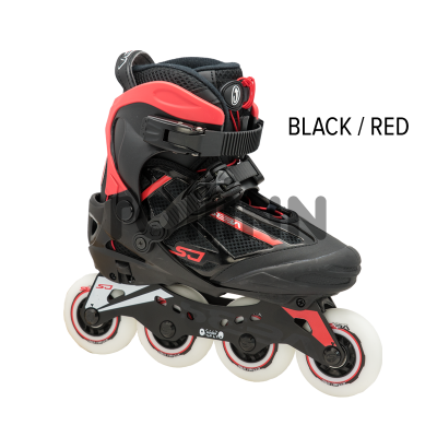 ROLKI SEBA SJ BLACK / RED - ROLKI JUNIORSKIE REGULOWANE