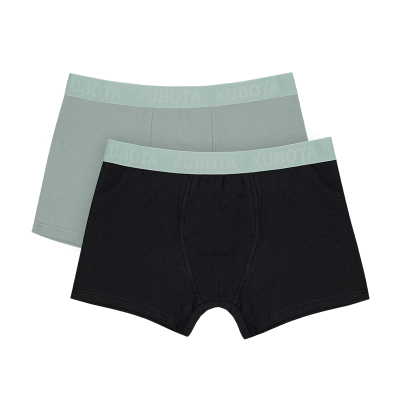 KUBOTA BOKSERKI MĘSKIE 2-PAK CZARNO-MIĘTOWE