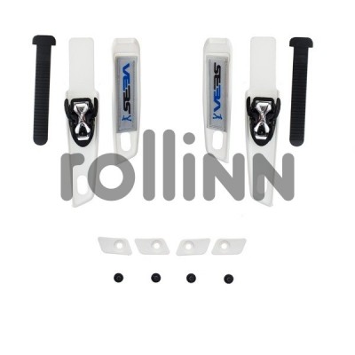 KLAMRA / KLAMRY 45 STOPNI SEBA FR DOUBLE STRAP L+R WHITE BLUE