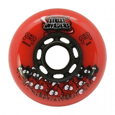 KOŁA FR SKATES STREET INVADERS RED 80MM / 84A X1