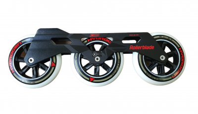 PŁOZY ROLLERBLADE 3WD FRAME 255MM FLAT BLACK 3X110 HYDROGEN ZESTAW