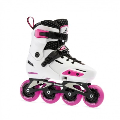 ROLKI ROLLERBLADE APEX G WHITE/PINK JUNIOR - ROLKI JUNIORSKIE REGULOWANE