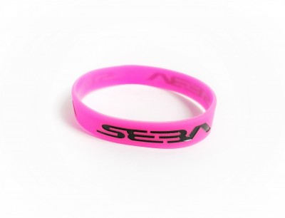 OPASKA SEBA SKATES WRIST BAND BRACELET SILIKONKI GUMKI PINK