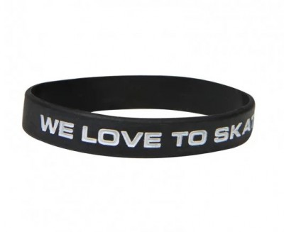 OPASKA POWERSLIDE WE LOVE TO SKATE BRACELET SILIKONKI GUMKI x1